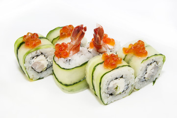 delicious seafood sushi at a Japanese restaurant