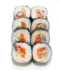 delicious seafood sushi at a Japanese restaurant