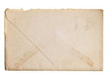 Vintage yellowed envelope - 96097135