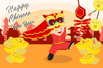 Chinese New Year Greeting Card