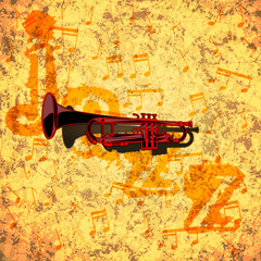 Pattern musical pipes on textural background