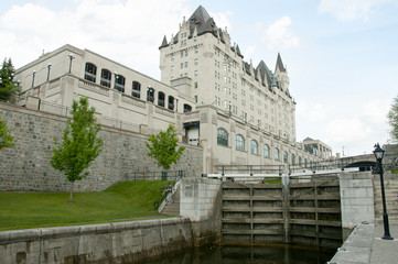 Fototapeta na wymiar Rideau Canal Locks - Ottawa - Canada