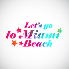 Rainbow bright print Miami.