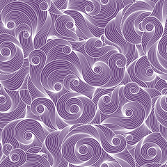 Doodle violet seamless background