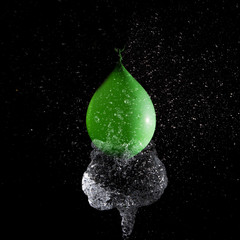 green water balloon