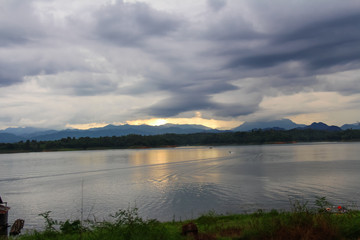Vajiralongkorn dam at Khao Laem National Park in Kanchanaburi Province,Thailand.