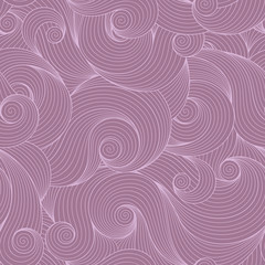 Doodle violet seamless background