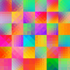 Abstract colorful geometric shapes background.