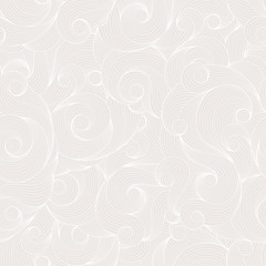 Seamless asian ethnic floral retro doodle background pattern in