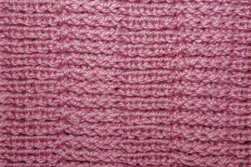 Wool Knitted Pattern. Closeup Fabric Background