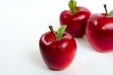 Red and ripe apples