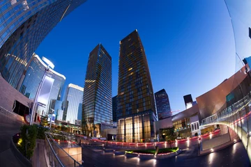 Foto auf Acrylglas Business Center während der Nacht in Las Vegas © Sergey Novikov