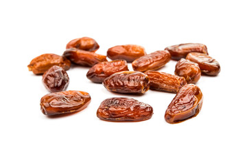  Fresh dates over white background