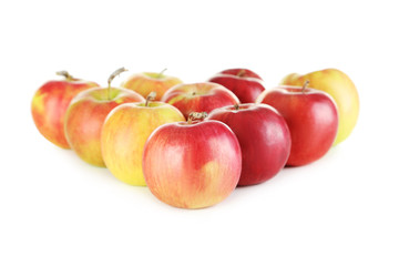 Fototapeta na wymiar Fresh apples isolated on a white