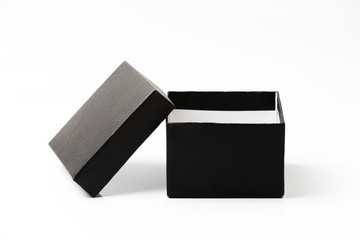 Black cardboard box