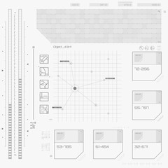 Futuristic graphic user interface