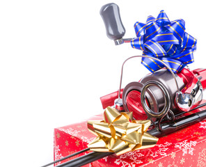 christmas gift in box for fishers