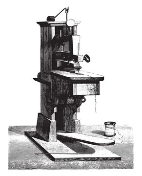 The first sewing machine invented by Thimonnier given at the Con