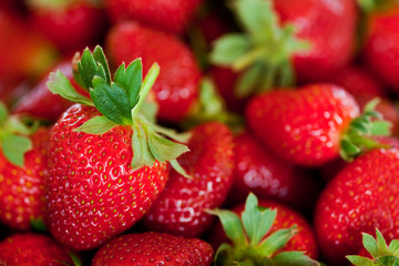 red strawberries