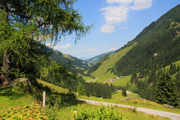 Idyllisches Tal in den Alpen - Kirchberg in Tirol, Aschau