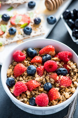 Healthy breakfast concept