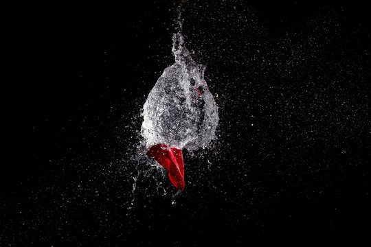water balloon explosion