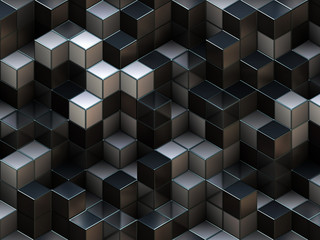 3D cubes abstract background