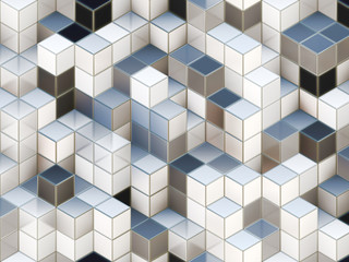 3D cubes abstract background