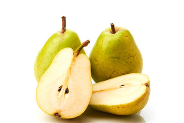 Two pears and two half