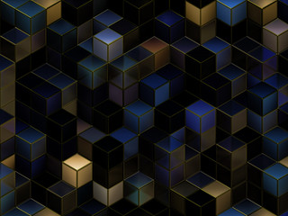 Obraz premium 3D cubes abstract background