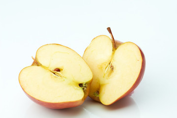 Two half of apple