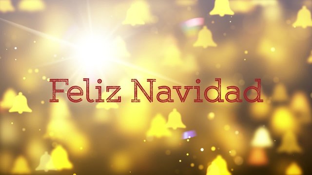 Feliz Navidad - Goldene Gl&ouml;ckchen