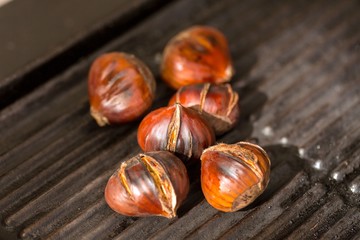 Delicious roasted chestnuts