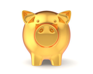 Golden piggy bank