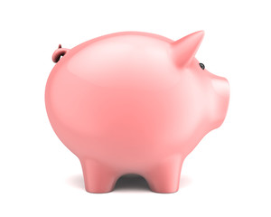 Piggy bank isolated on white background