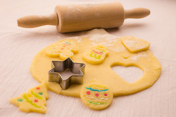 Weihnachtskekse backen