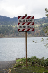 Boat Ramp: Road Ends