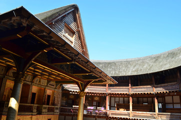 Shakespeares globe medieval theatre, London