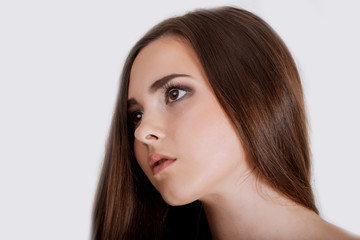 Fototapeta premium Blond Hair.Beautiful Woman with Straight Long Hair