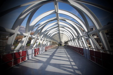 Obraz premium passerelle couverte