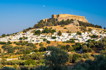 Fototapeta premium Lindos Rhodes Greece