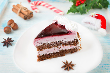 Christmas Cherry Chocolate Cake
