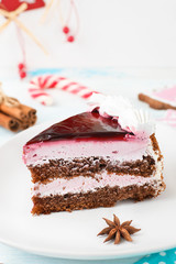 Christmas Cherry Chocolate Cake
