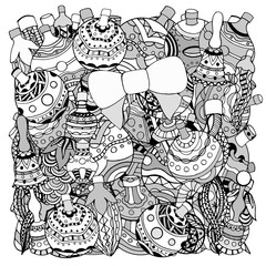 Christmas hand-drawn decorative elements