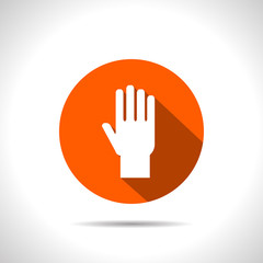 Fototapeta premium hand vector flat icon