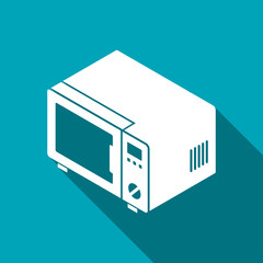 microwave oven isometric 3d icon