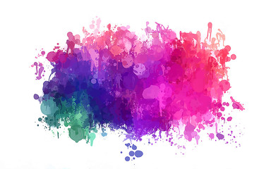 Colorful brush strokes cloud. Vector version - 96122527