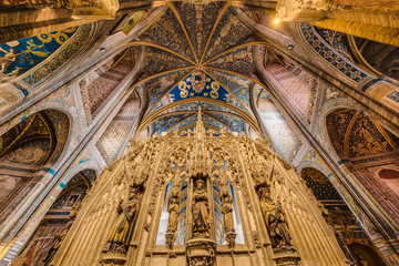 Cathedral Basilica of Saint Cecilia, in Albi, France - obrazy, fototapety, plakaty
