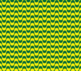 Copacabana sidewalk seamless pattern vector. Green and yellow.