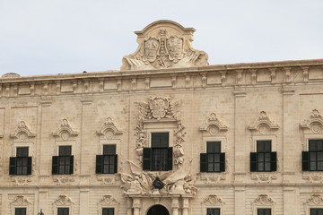 Auberge de Castille in capital of Malta - Valletta, Europe
